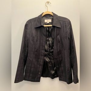 Black casual blazer coat